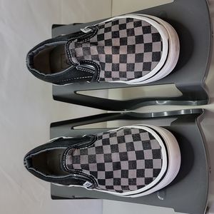 Checkeredboard old school vans in great condition  kids size 13.5